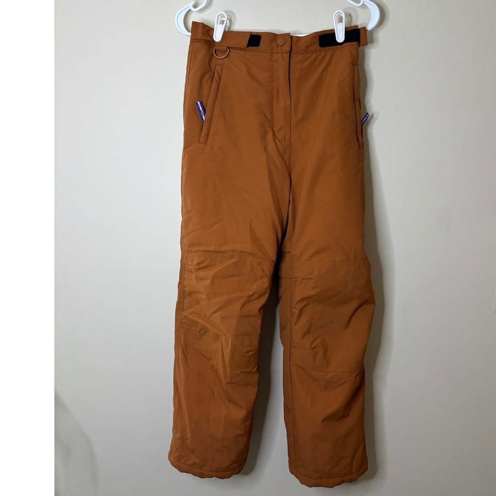 Amazon Essentials Kids Insulated Snow Pants Rust Orange Size L 10 Winter Ski